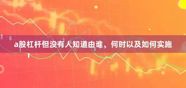a股杠杆但没有人知道由谁、何时以及如何实施