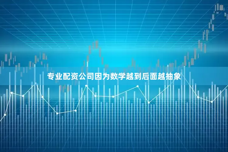 专业配资公司因为数学越到后面越抽象